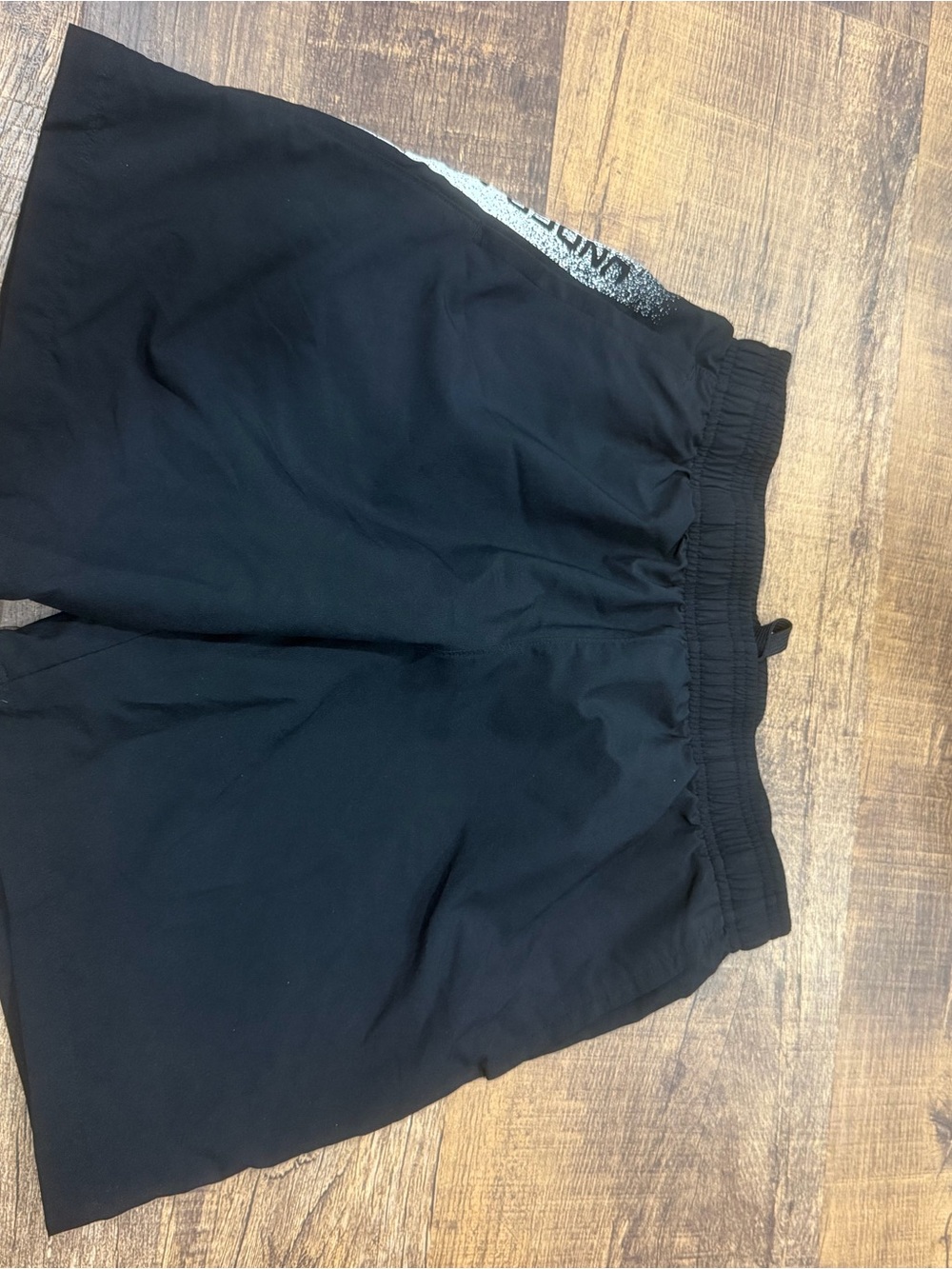 Under Armour Black Kids Athletic Shorts with Side Accent